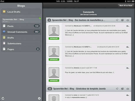 CEBA7033 D7DA 4A2E B039 DD381514EEA9 Posts, un client Wordpress pour iPad et bien plus
