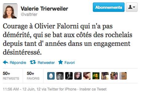Tweet Valérie Trierweiler Ségolène Royal 