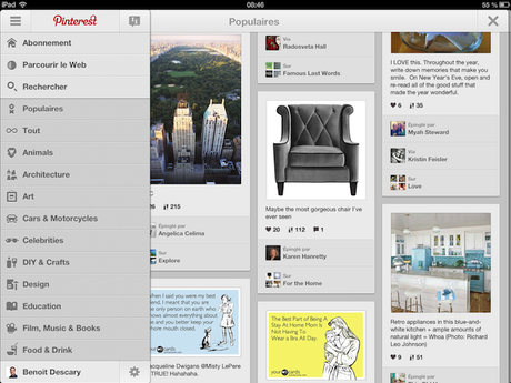 pinterest ipad android Pinterest dévoile ses applications iPad et Android