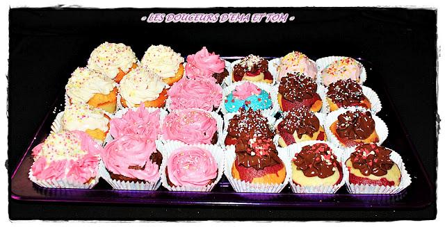 cupcakes bi-couleurs