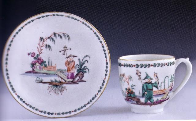 Porcelaines provenant de la manufacture Antonibon de Venise de 1780 à 1800