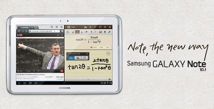 Samsung dévoile officiellement la tablette tactile Galaxy Note 10.1