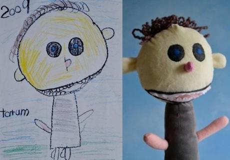 Les dessins de vos enfants transformés en poupées