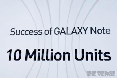 10 millions de Samsung Galaxy Note vendus dans le monde