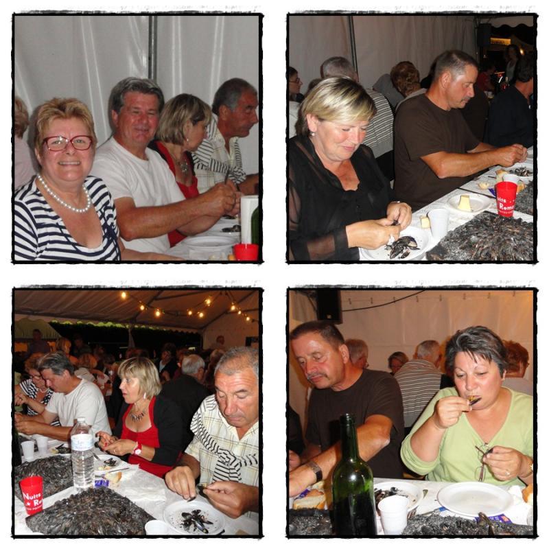 L'éclade de moules à Meursac, 11 août 2012