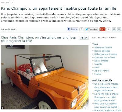 Paris Champion, un appartement insolite pour toute la famille