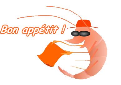 Pommes de terre, ail en chemise, tomates et crevettes