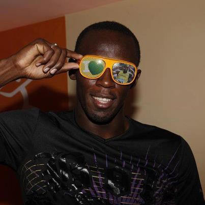 Photo : Usain Bolt, the new 2012 Olympic Gold Medal 100m Champion, with his own and unique Nunettes sunglasses !
Good Job Bro'
(Picture by Jerome Dominé - All right Reserved)

ロンドンオリンピック100m競技 金メダリスト、ウサイン・ボルト選手とNunettesのコラボ！ メダル獲得おめでとうございます！
