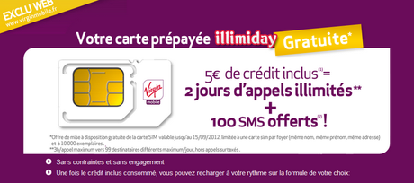 Virgin Mobile: Carte SIM gratuite avec 5€ de crédit