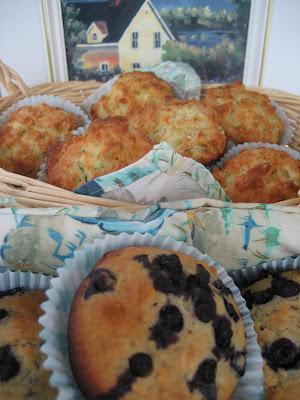 Muffins aux bleuets et aux fleurs à miel (mélilot) du Saguenay-Lac-Saint-Jean