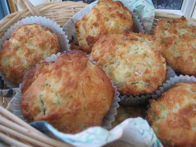 Muffins au citron et à la courgette