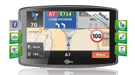 Un écran de 7 pouces pour le nouveau GPS Mappy MaxiS709