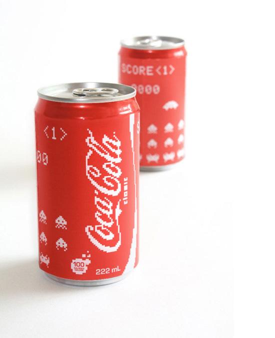 Canettes Space Invaders