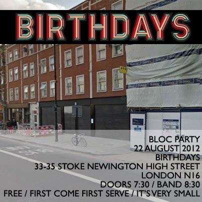 Bloc Party concert gratuit