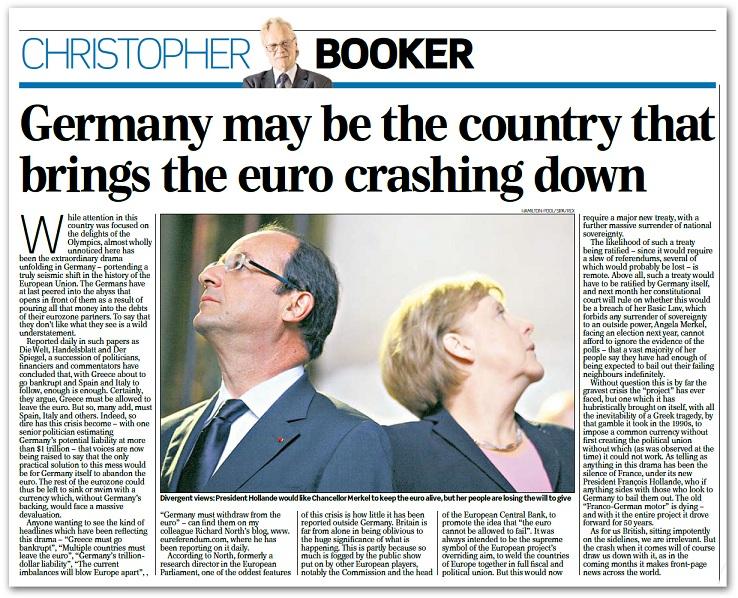 Euro : la sortie de l'Allemagne en Une de la presse d'outre-Rhin