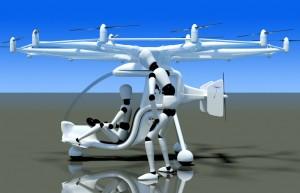 L'avion électrique multi-rotors VC1 de e-volo