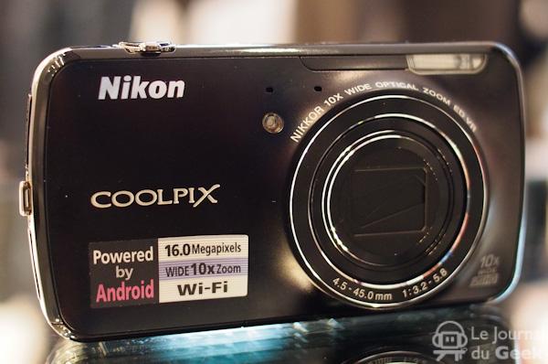 Photos du Nikon Coolpix S800c, l’APN sous Android