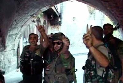 Armée arabe syrienne hier, dans l'après-midi, à Alep