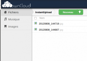 owncloudfiles Installer une galerie photo avec affichage des photos en temps réel