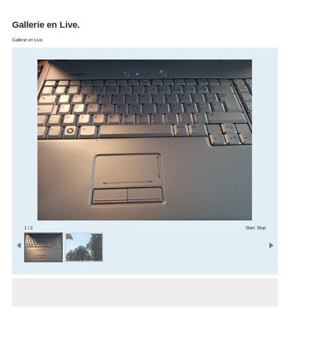 gallerieliveweb Installer une galerie photo avec affichage des photos en temps réel