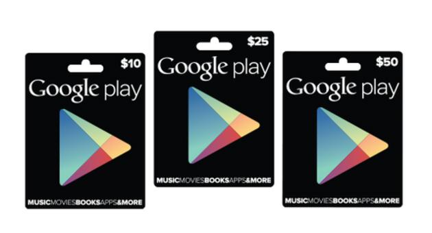 Google dévoile ses Google Play cartes prépayées