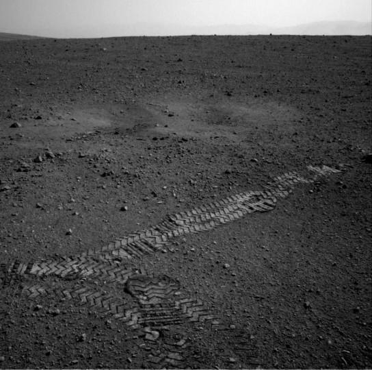 Curiosity Rover a roulé sur le site de Bradbury Landing