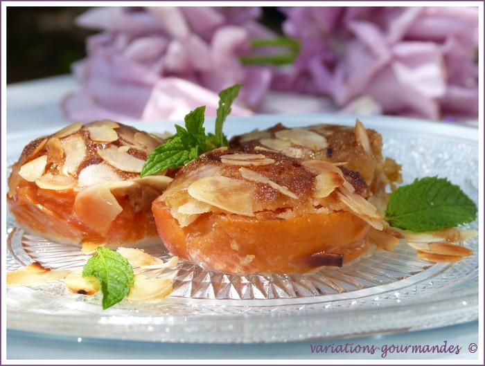 Bouchées gourmandes d'abricots aux amandes