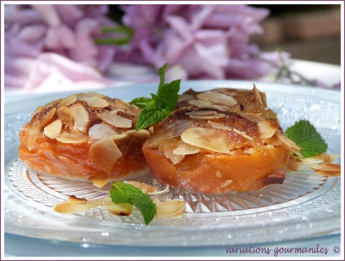 Bouchées gourmandes d'abricots aux amandes