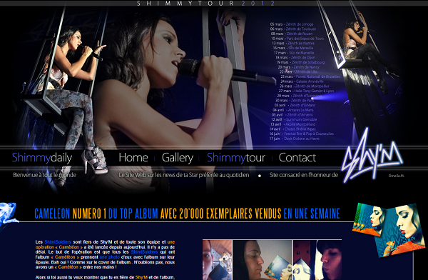 Le site ShimmyDaily organise une grande opération pour Shy'm