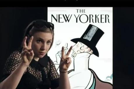 Lena Dunham fait la promo de l’application iPad du New Yorker