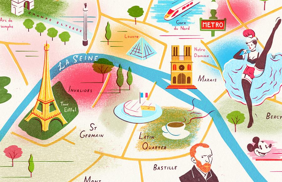 Map paris