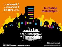 Sur votre agenda : Le Salon régional de l’Immobilier, du 5 au 7 octobre 2012 à Strasbourg