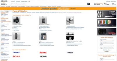 Site web : Amazon ouvre une boutique Photo Pro