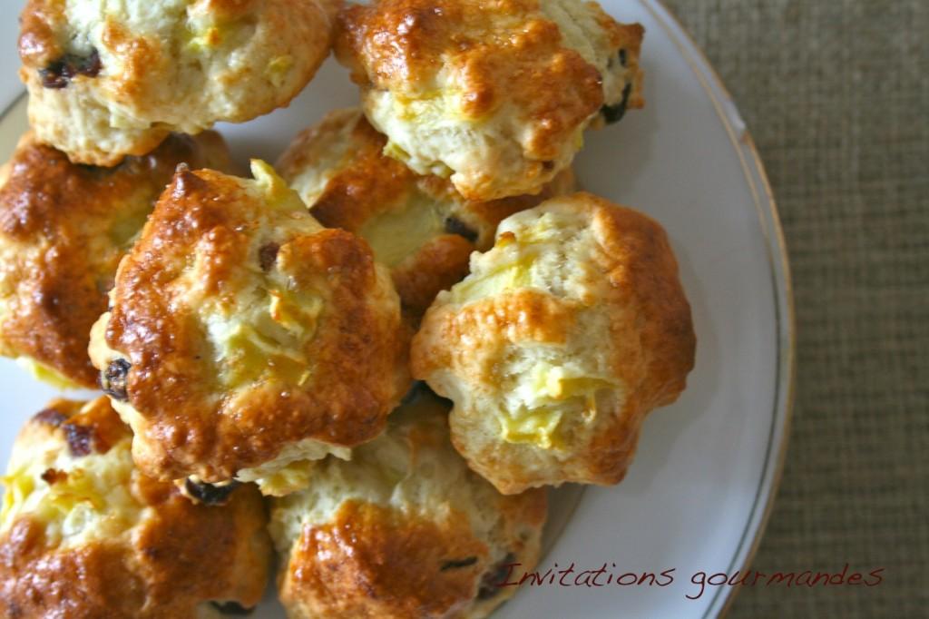 SCONES AUX CRANBERRIES ET AUX POMMES