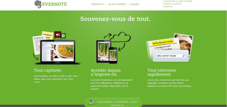 evernote_page_acceuil Comment soulager votre esprit avec la collecte ? 2/2