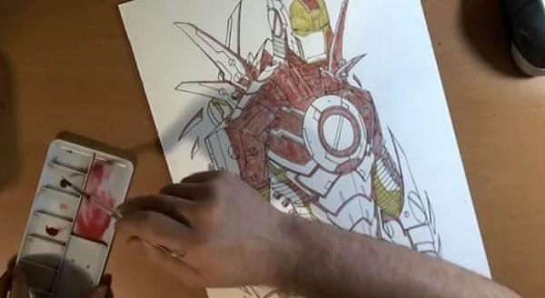 Iron Man Watercolor : SketchCraft nous révèle ses techniques