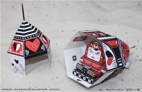 Papertoy ‘Queen of Hearts’ de Bratliff