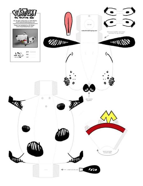 Papertoy ‘Watusi the Talking Dog’