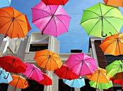 Auvent parapluies colorés Portugal