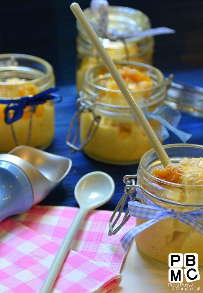 recette du frozen yogourt mangue coco vanille