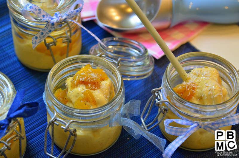 recette du frozen yogourt mangue coco vanille