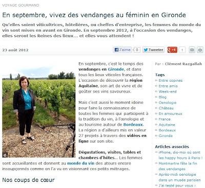 En septembre, vivez des vendanges au féminin en Gironde