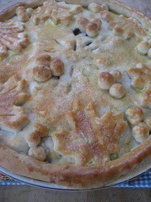 Tarte aux bleuets et à l'érable