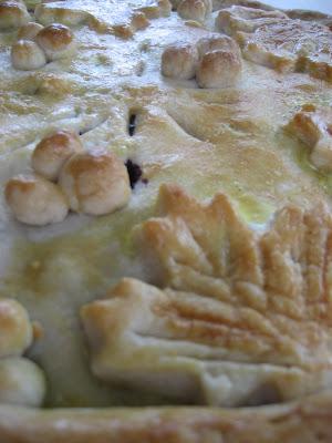 Tarte aux bleuets et à l'érable