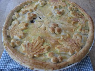 Tarte aux bleuets et à l'érable