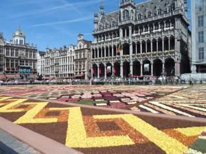Le fameux tapis de fleur de Bruxelles