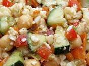 Salade pois chiches grecque