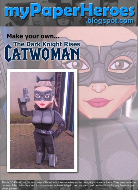 Papercraft Catwoman by Xavier Gale-Sides