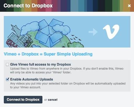 vimeo dropbox Vimeo s’intègre à Dropbox  