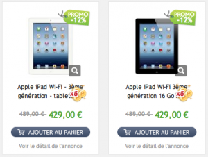 promotion nouvelle ipad